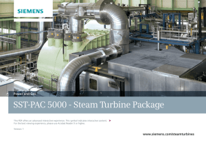 SST-PAC 5000 - Steam Turbine Package Power and Gas