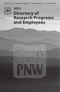 Directory of Research Programs and Employees 2013