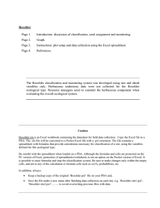 Boxelder Page 1. Introduction: discussion of classification, seral assignment and monitoring.