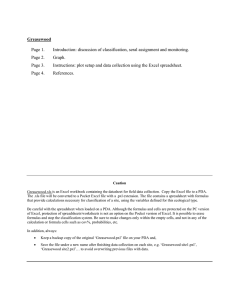 Greasewood Page 1. Introduction: discussion of classification, seral assignment and monitoring.