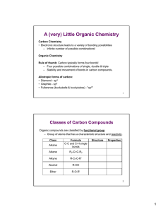 A (very) Little Organic Chemistry