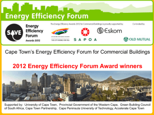 2012 Energy Efficiency Forum Award winners