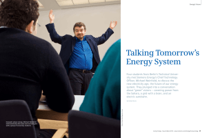 Talking Tomorrow’s Energy System