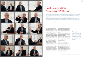 Coal Gasification: Power over Pollution