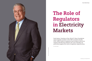 The Role of Regulators in