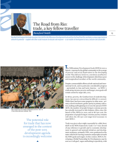 The Road from Rio: trade, a key fellow traveller Ransford Smith
