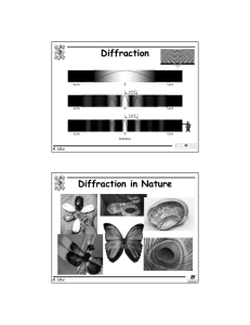 Diffraction Diffraction in Nature R. Ubic L