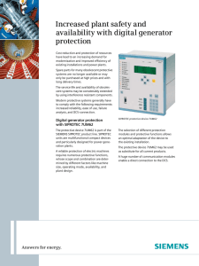 Increased plant safety and availability with digital generator protection