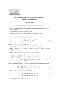 Internat. J. Math. &amp; Math. Sci. S0161171200003537 ©Hindawi Publishing Corp.