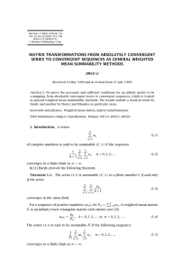 Internat. J. Math. &amp; Math. Sci. S0161171200003732 ©Hindawi Publishing Corp.