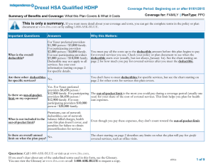 Drexel HSA Qualified HDHP