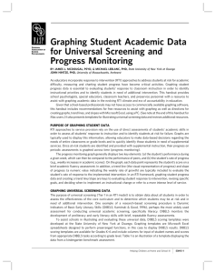 Graphing Student Academic Data for Universal Screening and Progress Monitoring