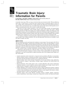 Traumatic Brain Injury: Information for Parents