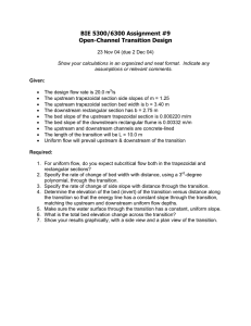 BIE 5300/6300 Assignment #9 Open-Channel Transition Design