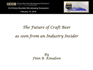 The Future of Craft Beer as seen from an Industry Insider By