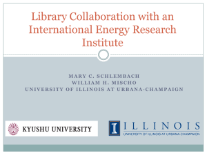Library Collaboration with an International Energy Research Institute