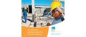 Annual Report of the Khayelitsha Community Trust for the 2006/7 Financial Year