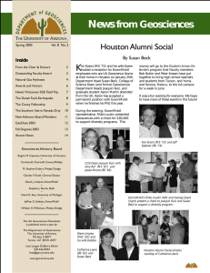News from Geosciences K Houston Alumni Social