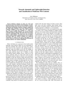 Towards Automatic and Lightweight Detection and Classification of Malicious Web Contents