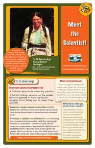 Meet the Scientist! Dr. D. Jean Lodge