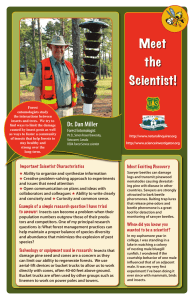 Meet the Scientist! Dr. Dan Miller