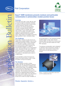 Supor 450R membrane prevents moisture and particulate