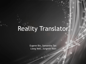 Reality Translator Eugene Bin, Samantha Tan Liang Yeet, Jungmin Yoon
