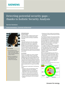 Detecting potential security gaps – thanks to holistic Security Analysis