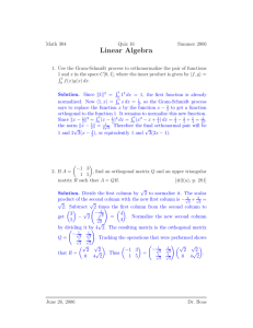 Linear Algebra
