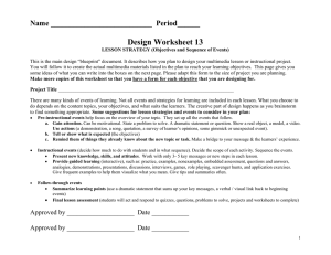 Design Worksheet 13 Name ___________________________  Period______