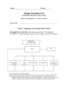 Design Worksheet 10 Name ________________________  Period______ Task 1: