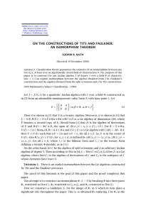 ON THE CONSTRUCTIONS OF TITS AND FAULKNER: AN ISOMORPHISM THEOREM