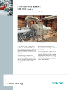 Siemens Steam Turbine SST-5000 Series