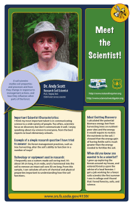 Dr. Andy Scott Research Soil Scientist