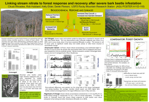 Linking stream nitrate to forest response and recovery after severe...