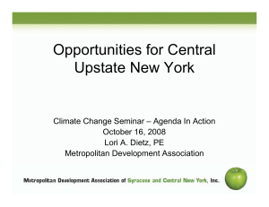 Opportunities for Central Upstate New York