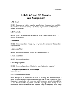 Lab 3: AC and RC Circuits Lab Assignment