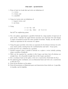 PHZ 6607 - QUESTIONS 1. a vector, 2. a tensor, and