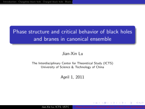 Phase structure and critical behavior of black holes Jian-Xin Lu