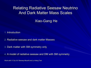Relating Radiative Seesaw Neutrino And Dark Matter Mass Scales Xiao-Gang He