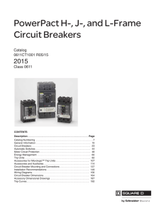 PowerPact H-, J-, and L-Frame Circuit Breakers 2015 Catalog