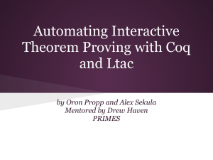 Automating Interactive Theorem Proving with Coq and Ltac