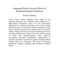 Integrated Power System Effects of Demand-Response Initiatives Poster Abstract