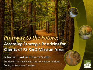 Pathway to the Future : Assessing Strategic Priorities for