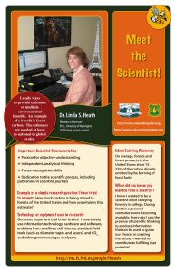 Meet the Scientist! Dr. Linda S. Heath