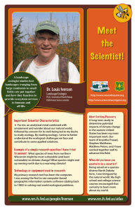 Meet the Scientist! Dr. Louis Iverson