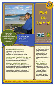 Meet the Scientist! Dr. Paulette Ford