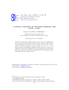Ann. Funct. Anal. 5 (2014), no. 2, 138–146 RANK 1 CASE