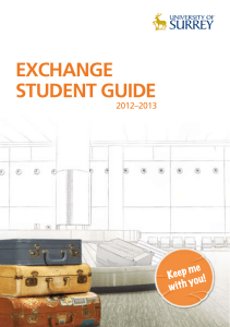 EXCHANGE STUDENT GUIDE e Keep m