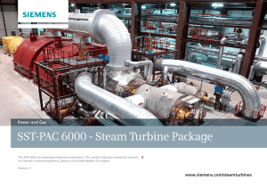 SST-PAC 6000 - Steam Turbine Package Power and Gas